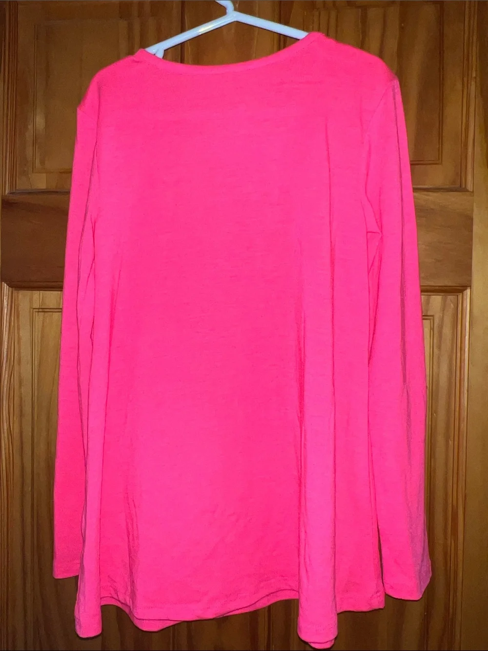 Justice Hot Pink Fox Graphic Long Sleeve Tee